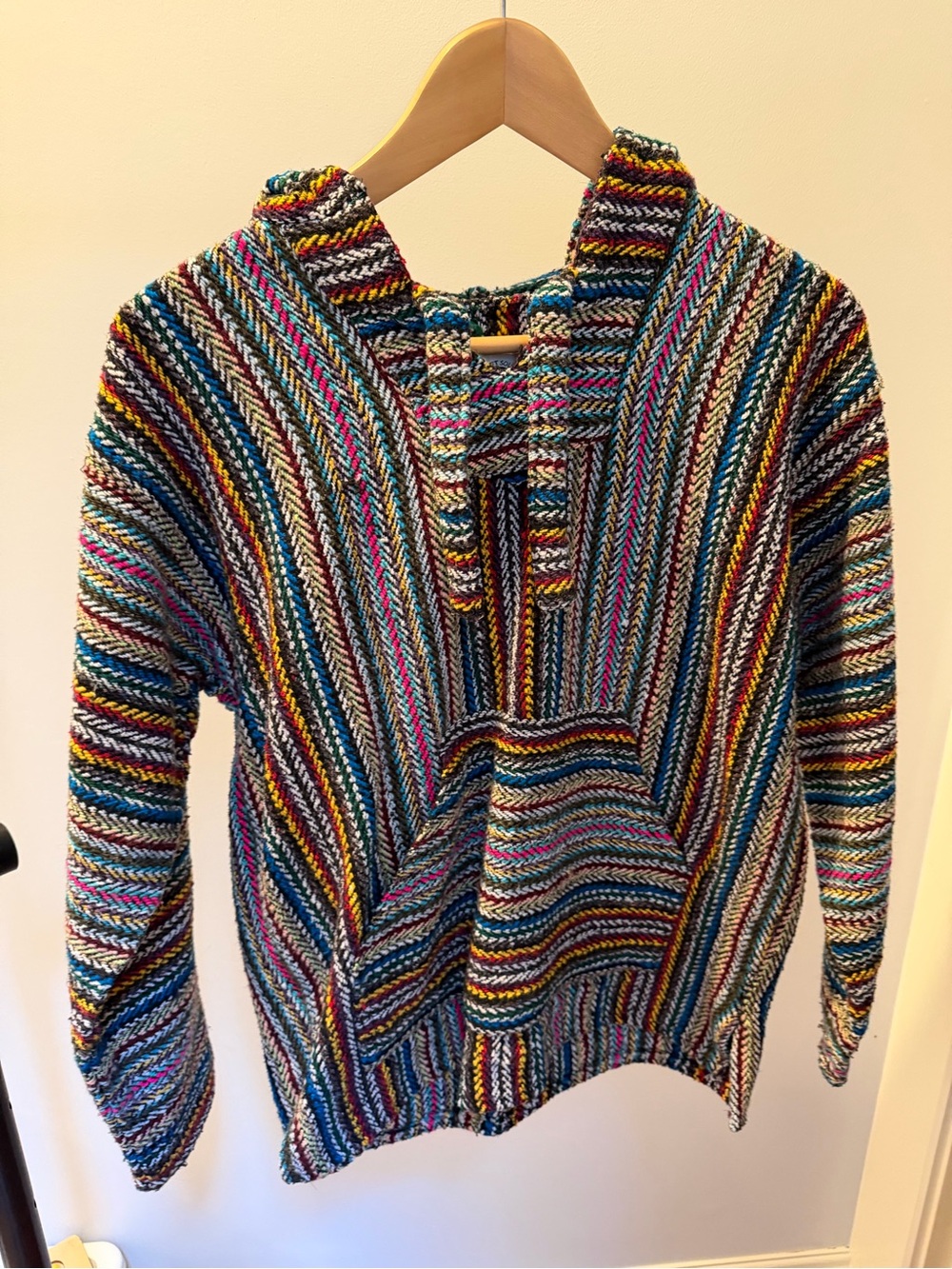 Striped Multicolor Baja Hoodie Jacket